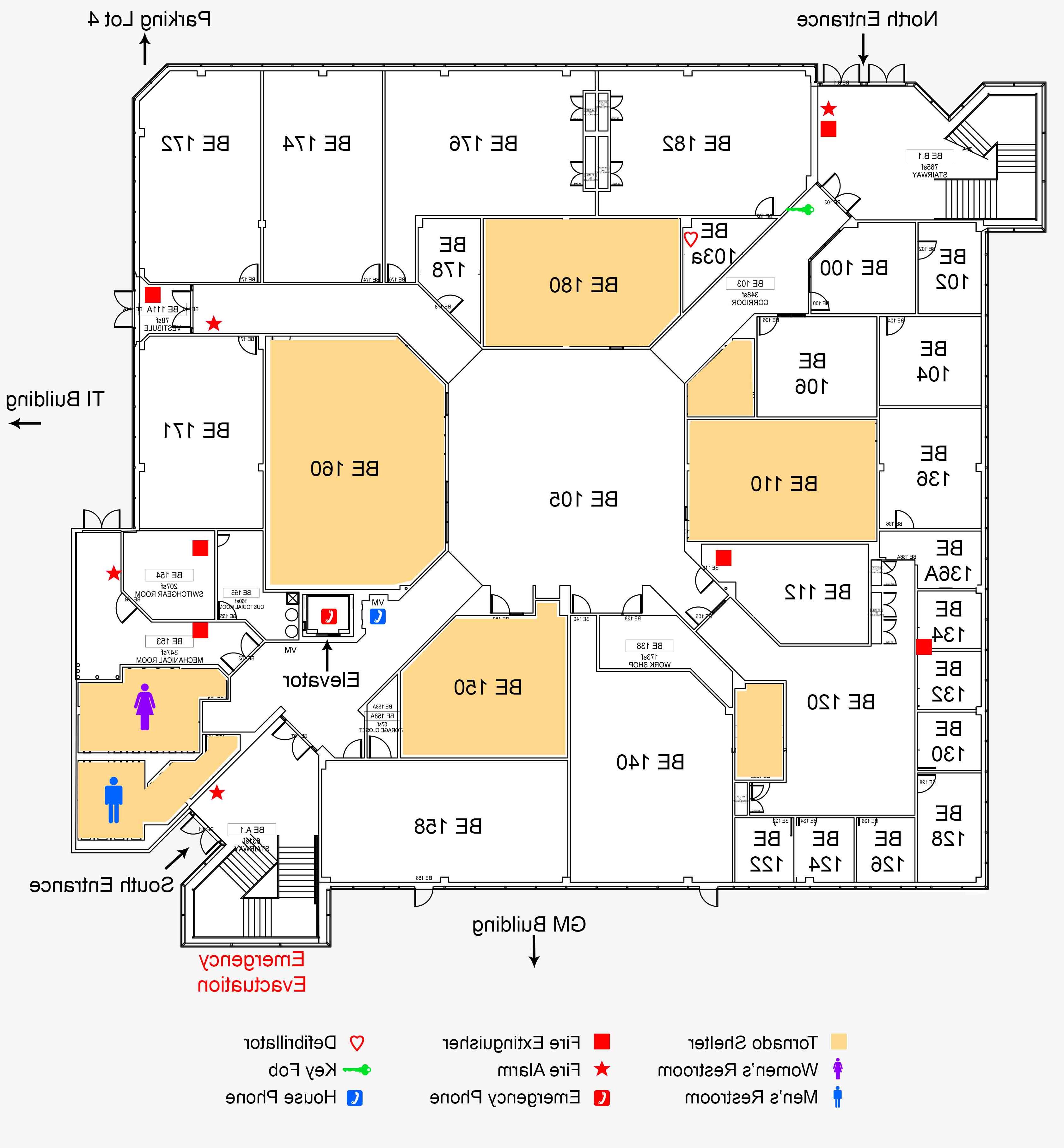 Business Education Building first floor map